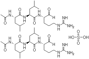 structure of CAS# 103476-89-7, Leupeptin;Acetyl-L-leucyl-L-leucyl-L-argininal hemisulfate; Leupeptin hemisulfate salt