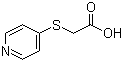 4-吡啶巯基乙酸分子结构 (CAS 10351-19-6)