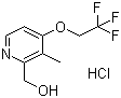 结构式 CAS# 103577-66-8, 2-羟甲基-3-甲基-4-(2,2,2-三氟乙氧基)吡啶