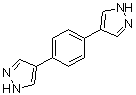 1,4-二(1H-吡唑-4-基)苯分子结构 (CAS 1036248-62-0)