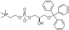 (R)-4,7-二羟基-N,N,N-三甲基-1,1,1-三苯基-2,6,8-三氧杂-7-磷杂癸烷-10-铵内盐 7-氧化物分子结构 (CAS 103675-56-5)
