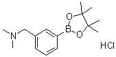 3-(N,N-二甲基氨基甲基)苯基硼酸频哪醇酯盐酸盐分子结构 (CAS 1036991-19-1)