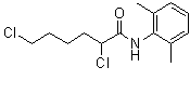2,6-二氯-N-(2,6-二甲基苯基)己酰胺分子结构 (CAS 1037184-07-8)