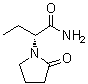 (alphaR)-alpha-乙基-2-氧代-1-吡咯烷乙酰胺分子结构 (CAS 103765-01-1)