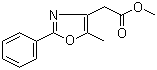 结构式 CAS# 103788-64-3, 5-甲基-2-苯基恶唑-4-乙酸甲酯