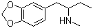 N-甲基-1-(3,4-亚甲二氧基苯基)-2-丁胺分子结构 (CAS 103818-46-8)