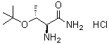 结构式 CAS# 1038343-47-3, (2S,3R)-2-氨基-3-(叔丁氧基)丁酰胺盐酸盐
