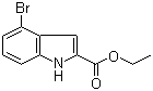 结构式 CAS# 103858-52-2, 4-溴吲哚-2-甲酸乙酯