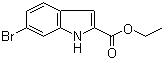 结构式 CAS# 103858-53-3, 6-溴吲哚-2-羧酸乙酯