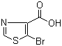 结构式 CAS# 103878-58-6, 5-溴噻唑-4-羧酸