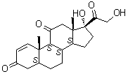 (5alpha)-17,21-二羟基-孕甾-1-烯-3,11,20-三酮分子结构 (CAS 103881-93-2)