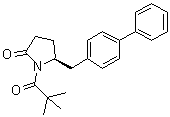 (S)-5-[(联苯-4-基)甲基]-1-(2,2-二甲基丙酰基)吡咯烷-2-酮分子结构 (CAS 1038924-65-0)