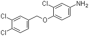 3-氯-4-[(3,4-二氯苯基)甲氧基]苯胺分子结构 (CAS 1039922-08-1)