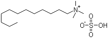 structure of CAS# 103999-25-3, Dodecyltrimethylammonium hydrogen sulfate