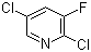 2,5-二氯-3-氟吡啶分子结构 (CAS 103999-77-5)