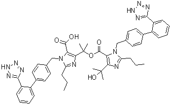 Olmesartan Dimer Ester Impurity molecular structure (CAS 1040250-19-8)