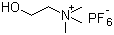 Choline hexafluorophosphate molecular structure (CAS 1040887-91-9)