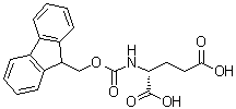 N-[(9H-Fluoren-9-ylmethoxy)carbonyl]-D-glutamic acid molecular structure (CAS 104091-09-0)