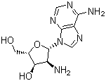 2'-Amino-2'-deoxyadenosine molecular structure (CAS 10414-81-0)