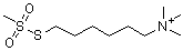 N,N,N-Trimethyl-6-[(methylsulfonyl)thio]-1-hexanaminium molecular structure (CAS 1041424-77-4)