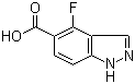 4-Fluoro-1H-indazole-5-carboxylic acid  molecular structure (CAS 1041481-59-7)