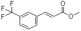 structure of CAS# 104201-66-3, (E)-3-(Trifluoromethyl)cinnamic acid methyl ester;(2E)-3-[3-(Trifluoromethyl)phenyl]-2-propenoic acid methyl ester