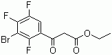 Ethyl 3-bromo-2,4,5-trifluorobenzoylacetate molecular structure (CAS 104222-46-0)