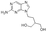structure of CAS# 104227-86-3, Famciclovir USP Related Compound A;6-Deoxypenciclovir;2-[2-(2-aminopurin-9-yl)ethyl]propane-1,3-diol
