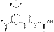 N-[[[3,5-Bis(trifluoromethyl)phenyl]amino]thioxomethyl]glycine molecular structure (CAS 1042303-70-7)