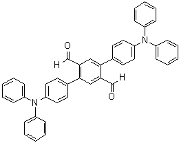 4,4''-Bis(diphenylamino)[1,1':4',1''-terphenyl]-2',5'-dicarboxaldehyde molecular structure (CAS 1042941-53-6)