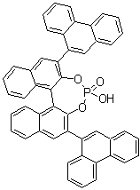structure of CAS# 1043567-32-3, (11bS)-4-Hydroxy-2,6-di-9-phenanthrenyl-dinaphtho[2,1-d:1',2'-f][1,3,2]dioxaphosphepin 4-oxide