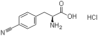 结构式 CAS# 104531-20-6, 4-氰基-L-苯丙氨酸单盐酸盐