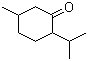 结构式 CAS# 10458-14-7, 薄荷酮; 5-甲基-2-(1-甲基乙基)环己酮