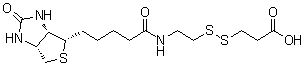 3-[2-N-(生物素基)氨基乙基二硫基]丙酸分子结构 (CAS 104582-29-8)