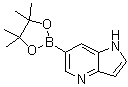 structure of CAS# 1045855-91-1, 6-(4,4,5,5-Tetramethyl-1,3,2-dioxaborolan-2-yl)-1H-pyrrolo[3,2-b]pyridine