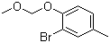 2-Bromo-1-(methoxymethoxy)-4-methylbenzene molecular structure (CAS 104750-60-9)