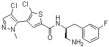 结构式 CAS# 1047644-62-1, Afuresertib