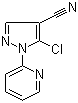 5-Chloro-1-(2-pyridinyl)-1H-pyrazole-4-carbonitrile molecular structure (CAS 104771-35-9)