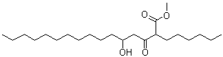 2-Hexyl-5-hydroxy-3-oxohexadecanoic acid methyl ester molecular structure (CAS 104801-82-3)