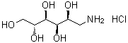 1-Amino-1-deoxy-D-glucitol hydrochloride molecular structure (CAS 104833-43-4)
