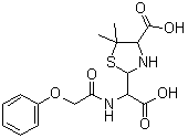 青霉噻唑酸 V分子结构 (CAS 1049-84-9)
