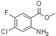 结构式 CAS# 104901-79-3, 2-氨基-4-氯-5-氟苯甲酸甲酯