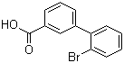 结构式 CAS# 1049143-36-3, 2'-溴联苯-3-羧酸