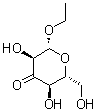 Ethyl beta-D-ribo-hexopyranosid-3-ulose molecular structure (CAS 104953-08-4)