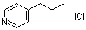 4-(2-Methylpropyl)pyridine hydrochloride (1:1) molecular structure (CAS 1049728-62-2)