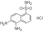 5,6-二氨基-1-萘磺酰胺盐酸盐分子结构 (CAS 1049752-75-1)