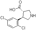 (3S,4R)-4-(2,5-Dichlorophenyl)pyrrolidine-3-carboxylic acid molecular structure (CAS 1049978-45-1)