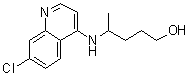 4-[(7-氯-4-喹啉基)氨基]-1-戊醇分子结构 (CAS 10500-64-8)
