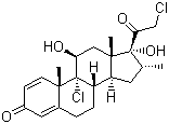 Mometasone molecular structure (CAS 105102-22-5)