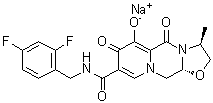 structure of CAS# 1051375-13-3, Cabotegravir sodium